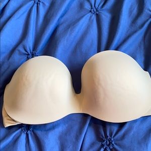 Nude strapless bra